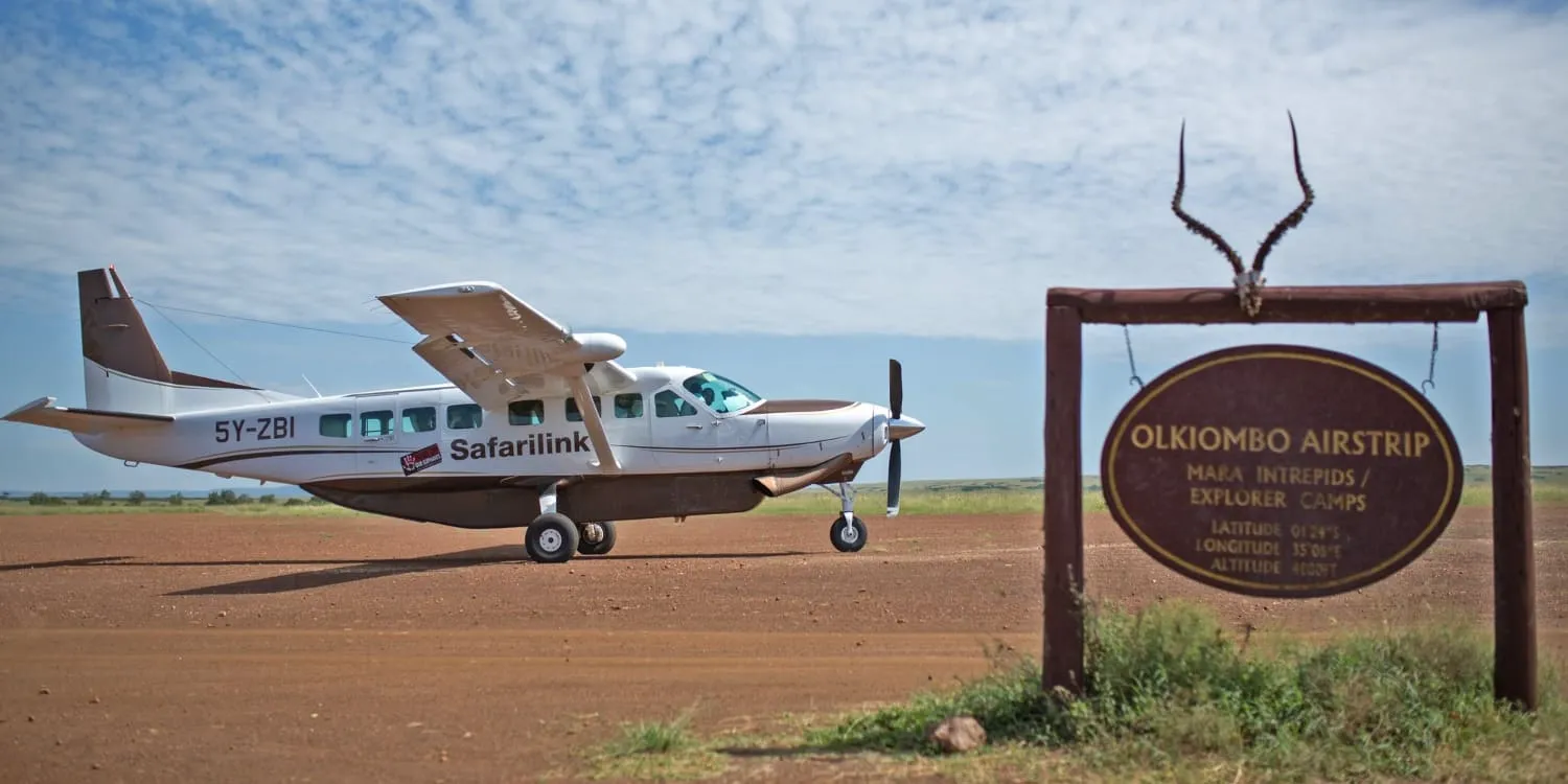 ol kiombo airstrip in masai mara