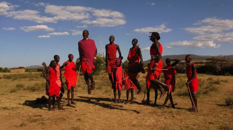 Multi trip holidays- masai morans perform the adumu dance