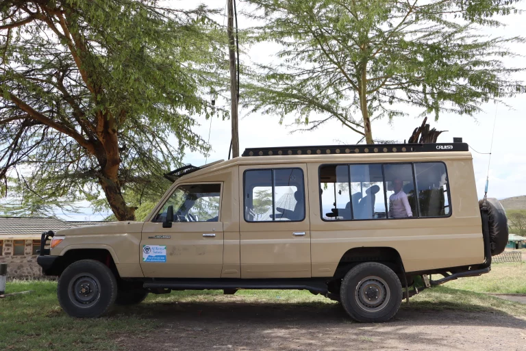 Kenya safari packages- our Landcruiser on a safari