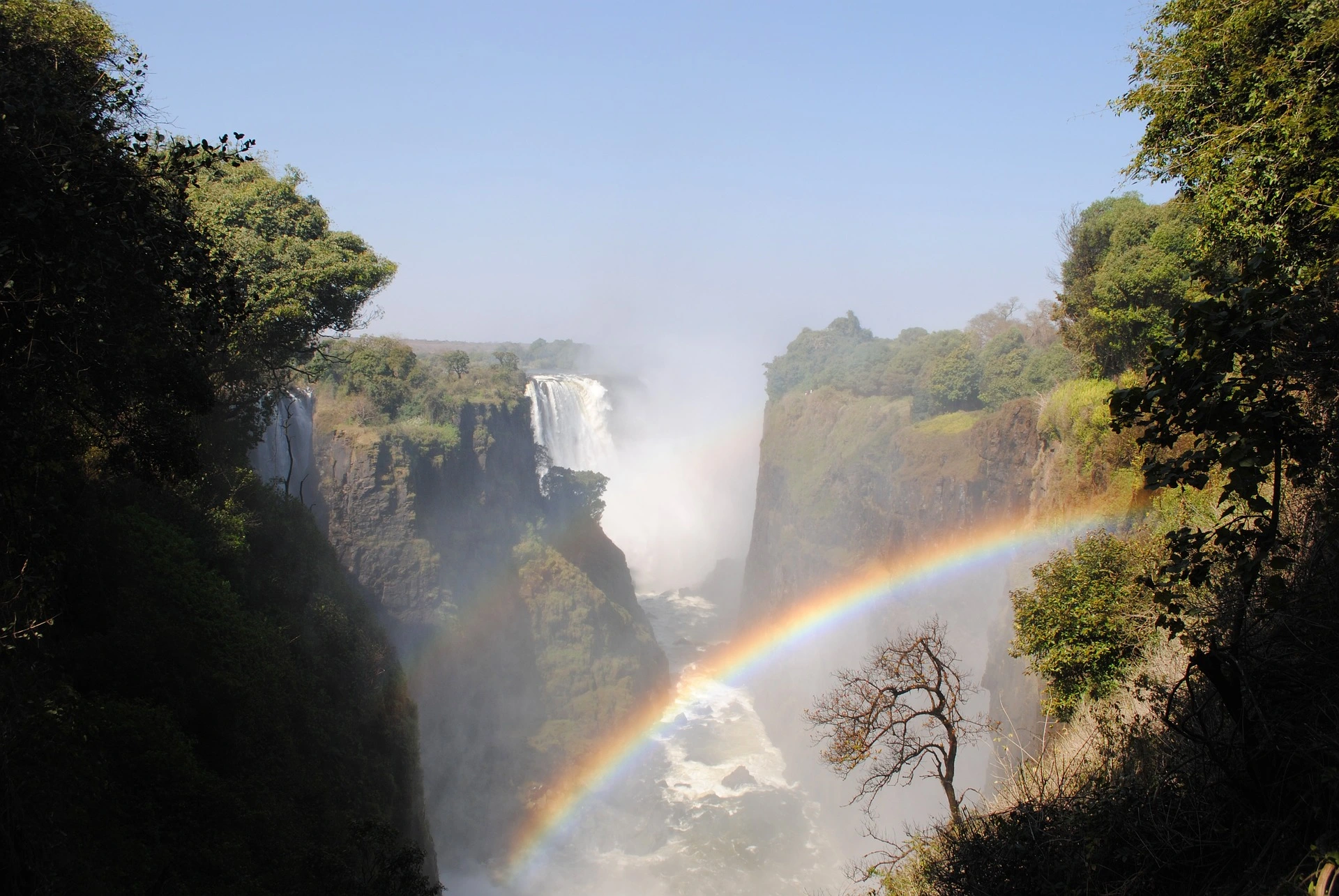 The mighty Victoria Falls in Zambia