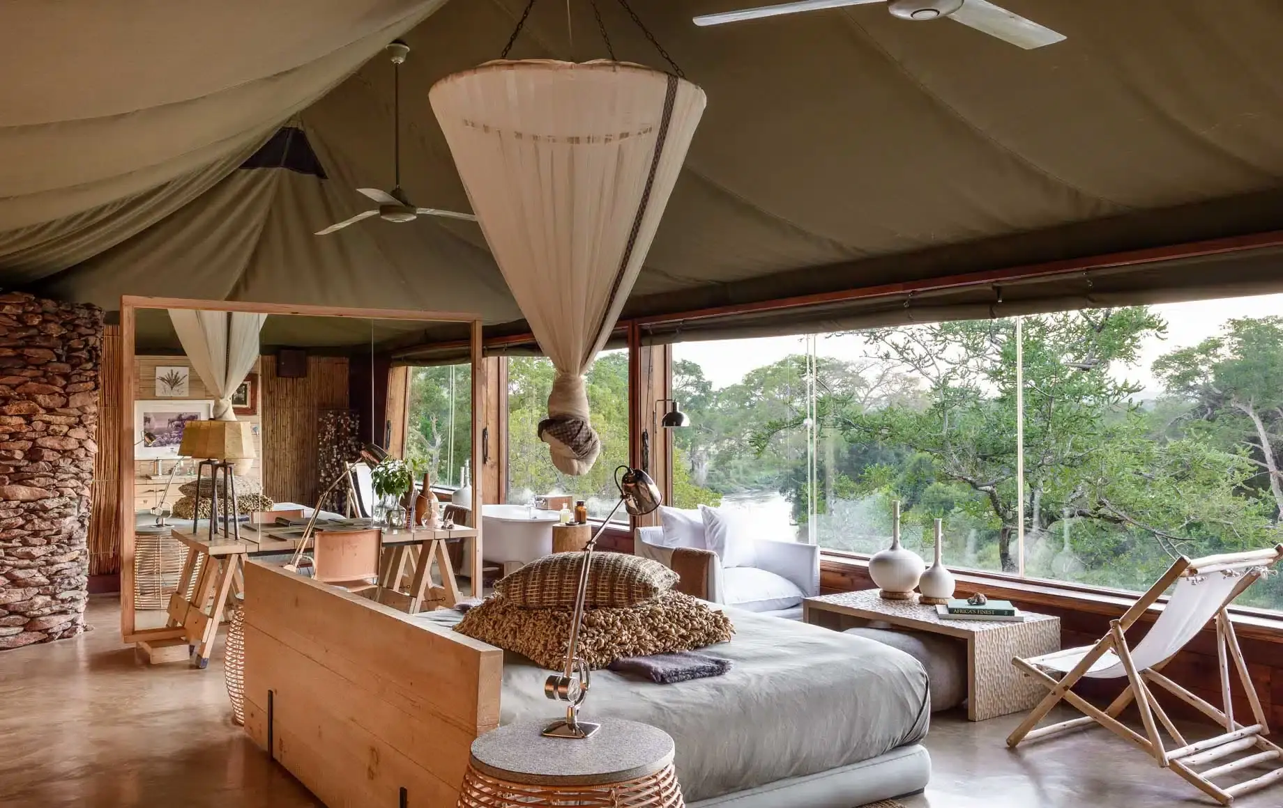 Accommodation options on luxury safari tours Tanzania