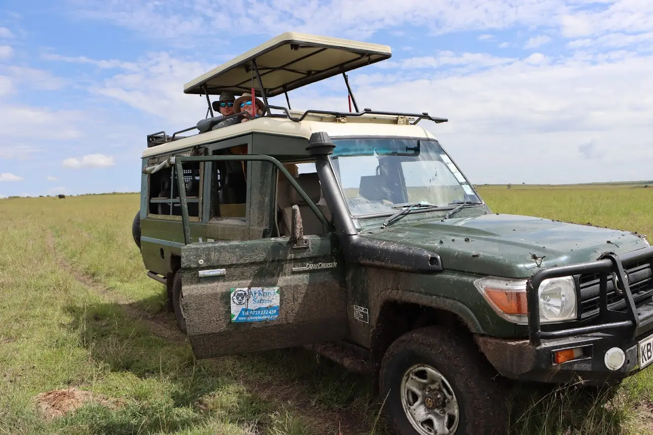Things to do in kenya other than safari - Our Land cruiser in Masai Mara National Reserve.