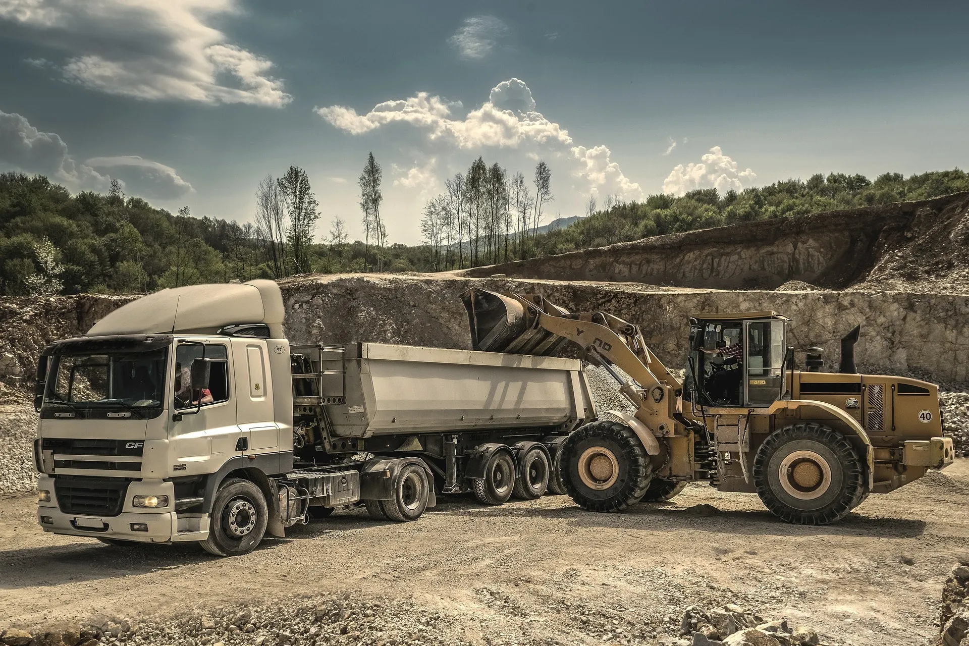 A Gigantic Truck and a Bulldozer for Hire in Nairobi for Commercial Projects