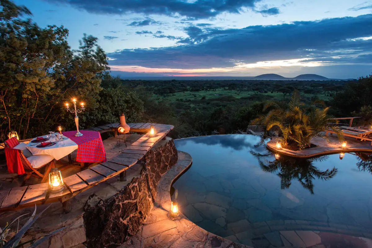 Best Kenya resorts safari experiences - Ol Donyo Lodge, Chyulu Hills