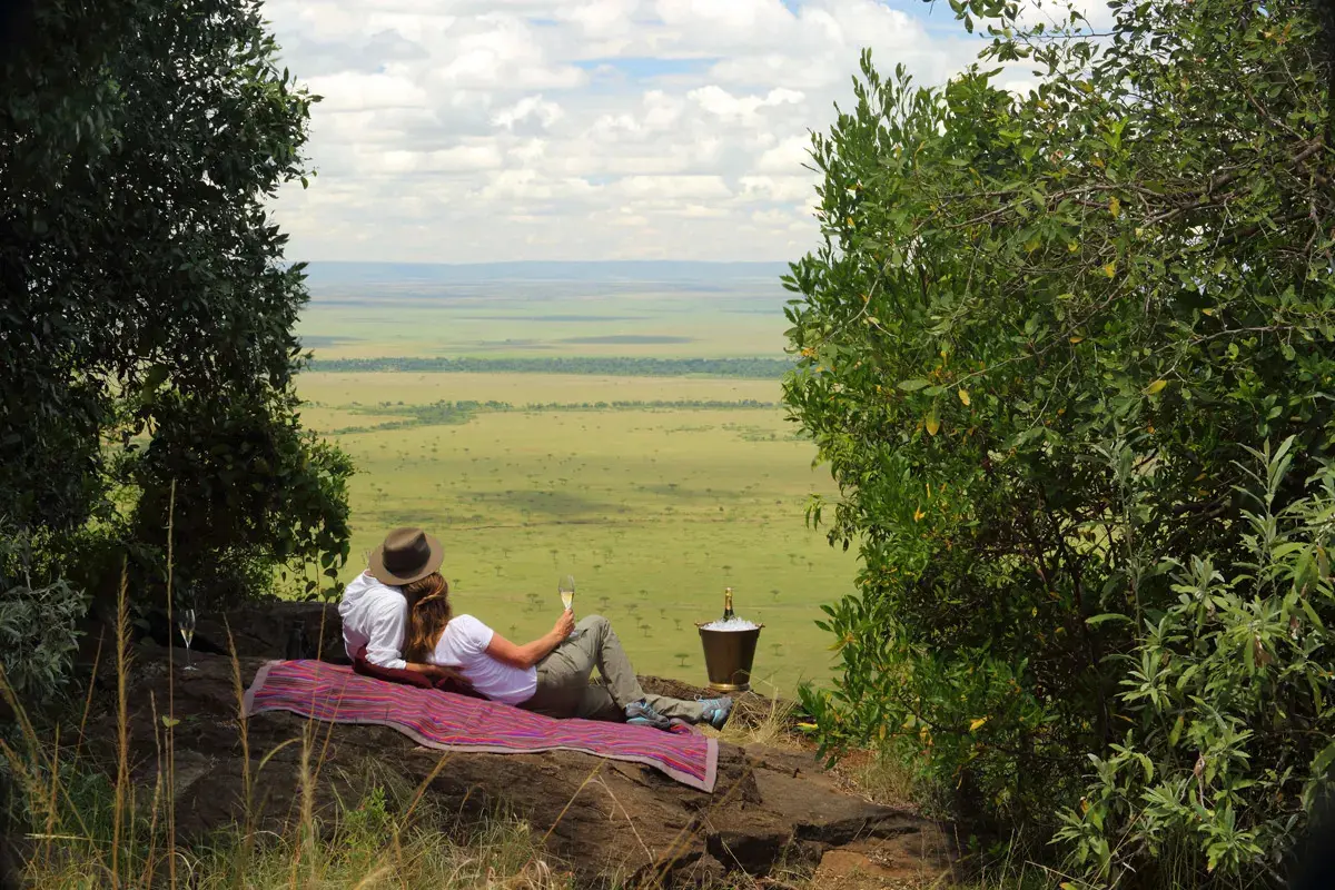 Top considerations when determining the best time to visit Kenya - Couple at Angama Mara