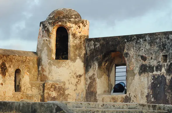 An image of the Fort Jesus monument, a popular historical site in Mombasa, Kenya, which can be visited during a Kenya safari from Mombasa.