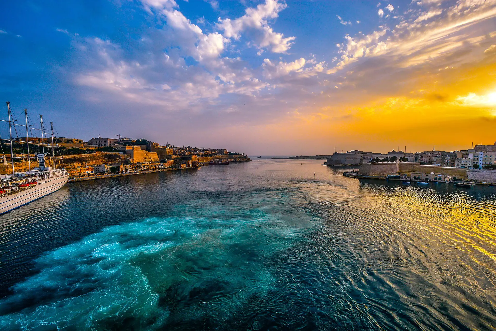 Holidays January 2023- the Grand Habour, Malta.