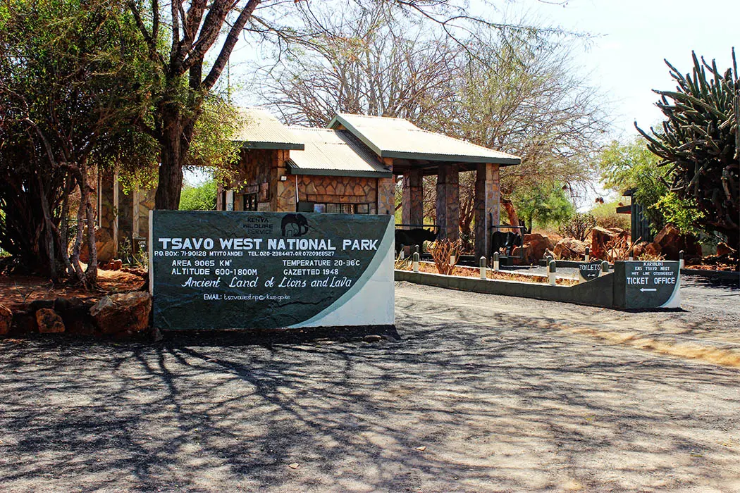 Entering Tsavo West - Gate to Tsavo West