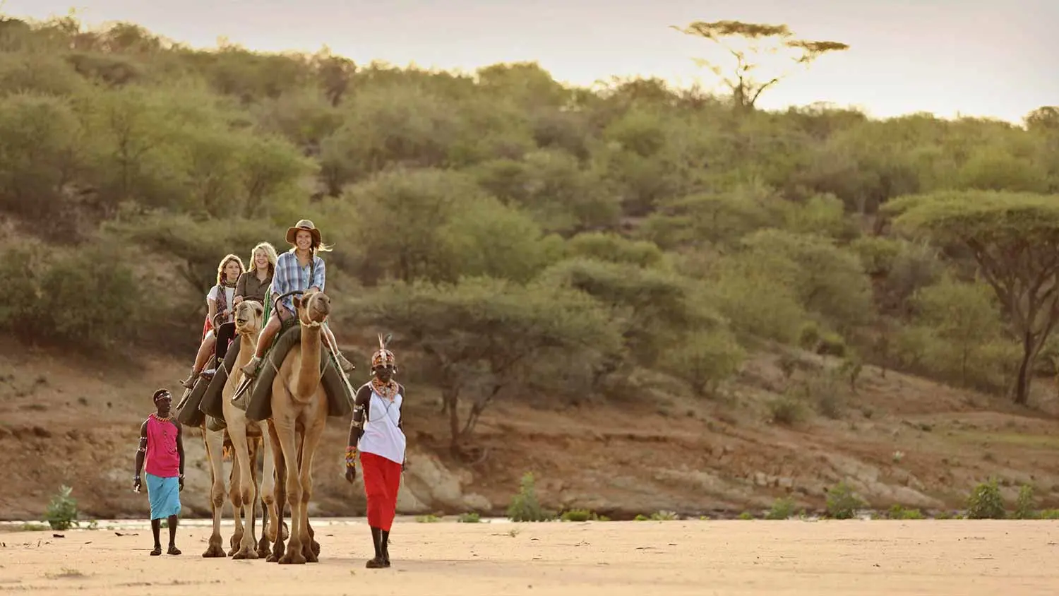 Top activities on Kenya lodge safaris - Camel riding at Saasab Samburu