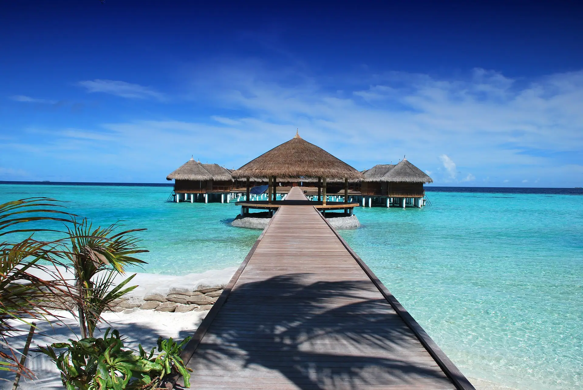 Winter holiday- Maldives beach resort Jetty